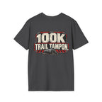 100K Trail Tampon — Industrial Warning Plate T-shirt