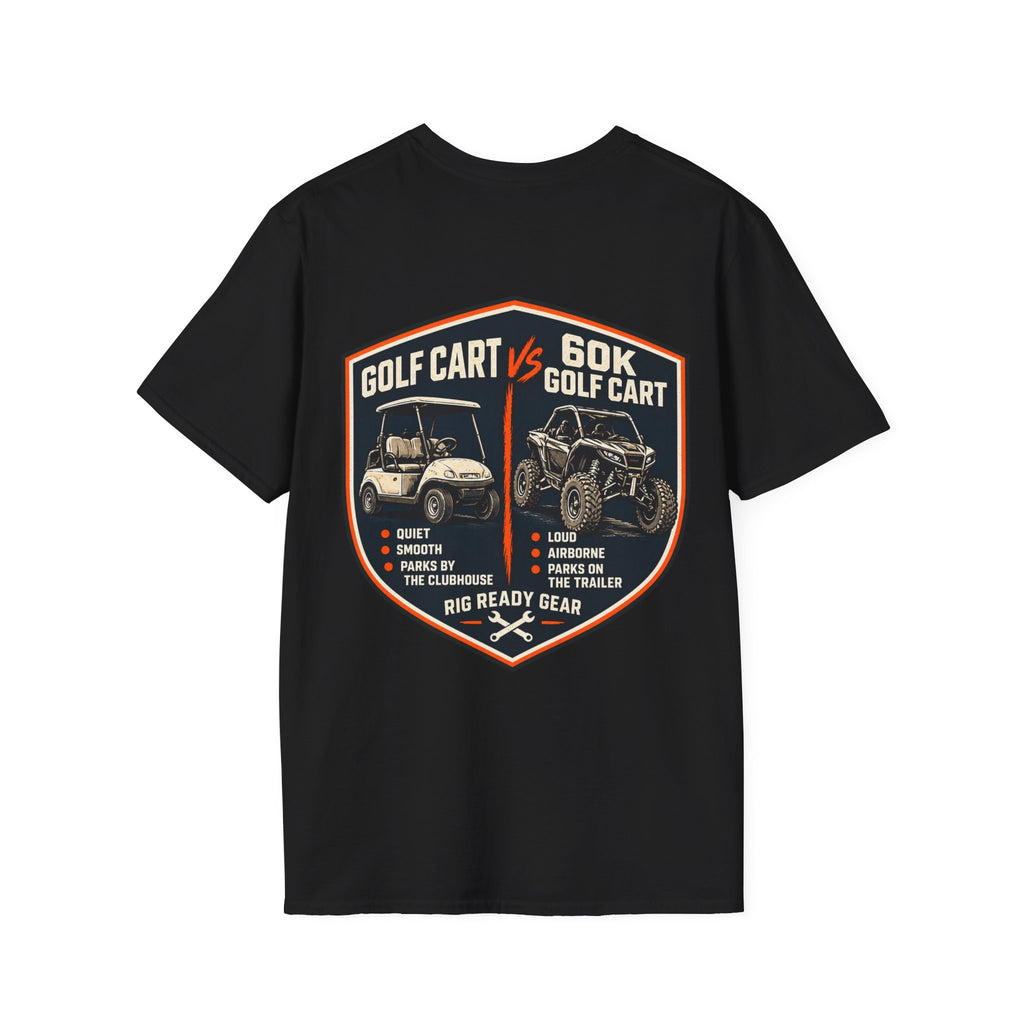 Golf Cart vs. 60K Golf Cart T-shirt