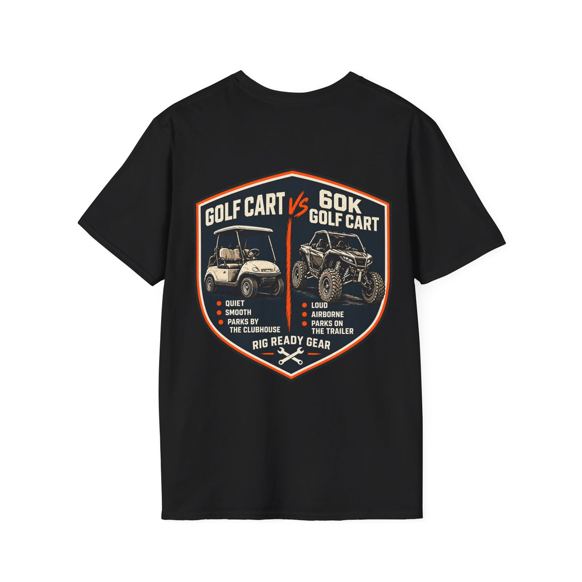Golf Cart vs. 60K Golf Cart T-shirt
