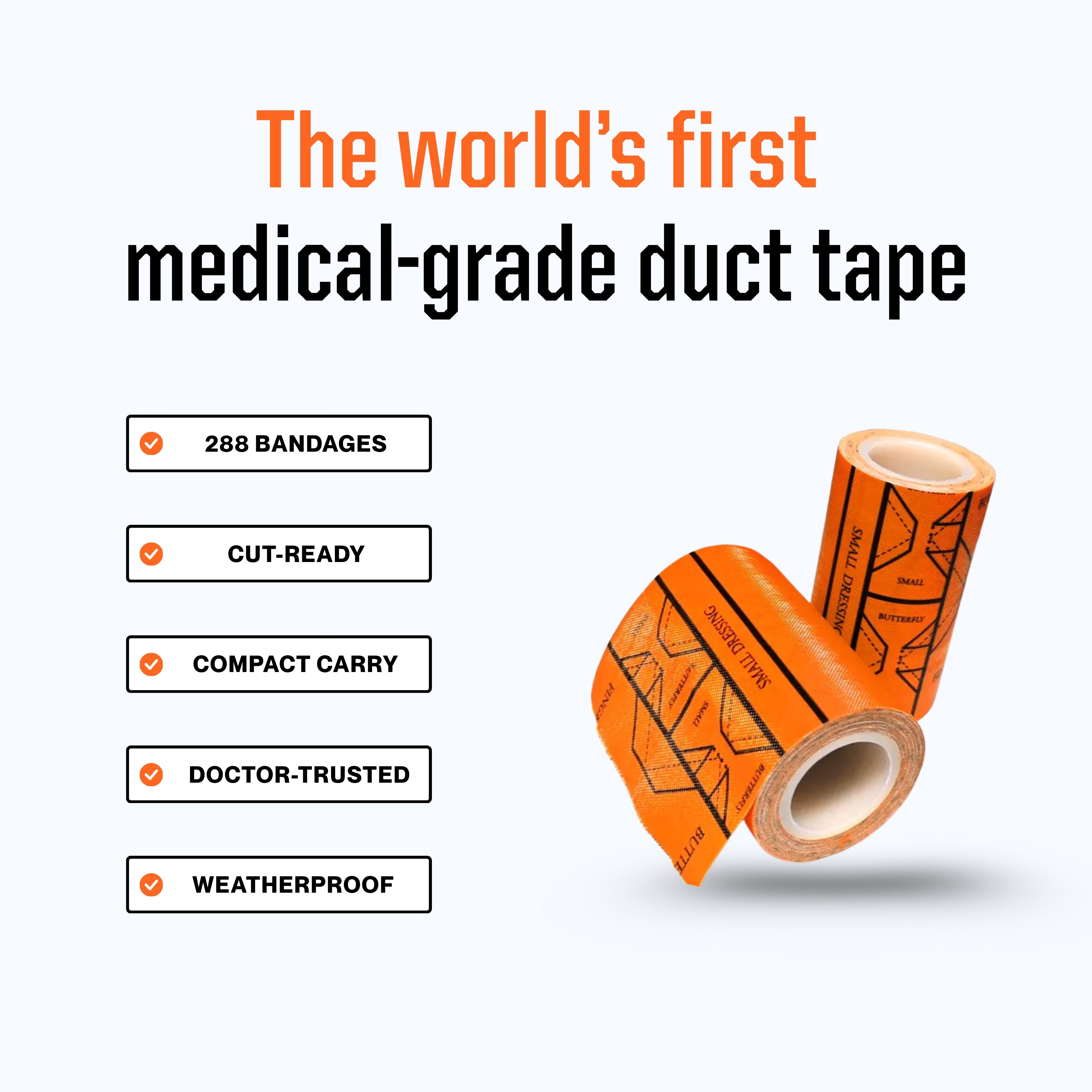 Duct-Aid 10' Travel Ready Tape | Rig Ready Gear