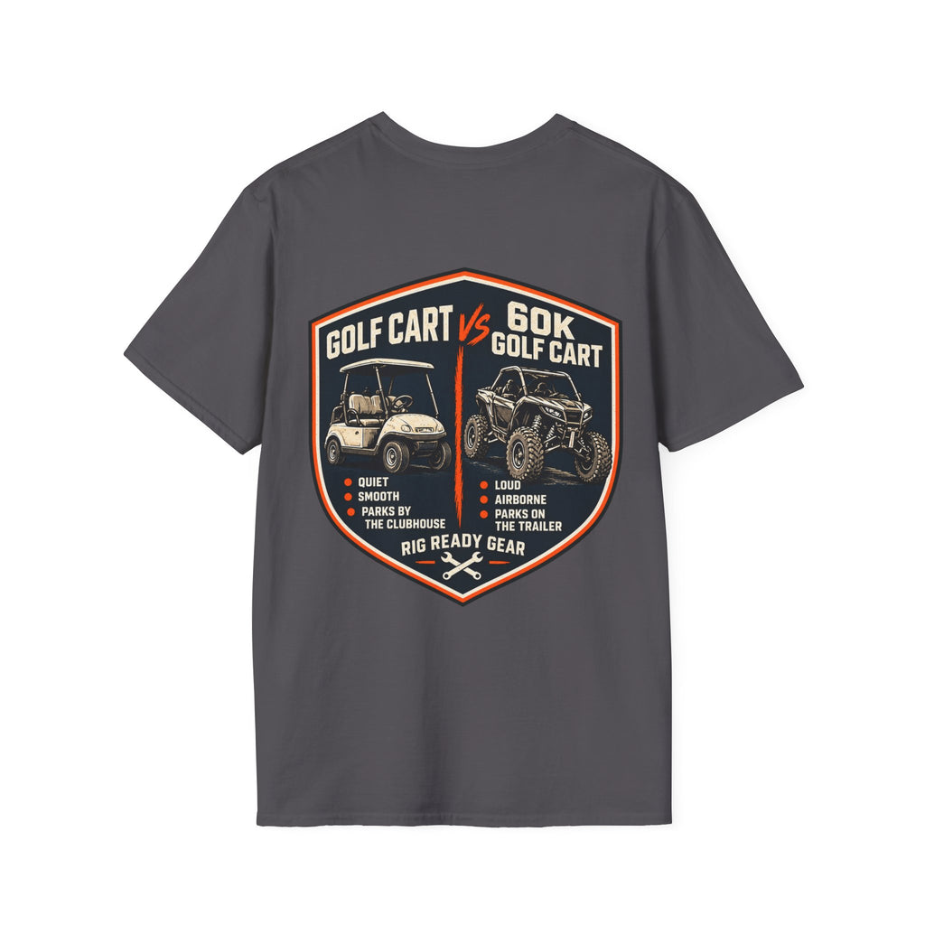 Golf Cart vs. 60K Golf Cart T-shirt