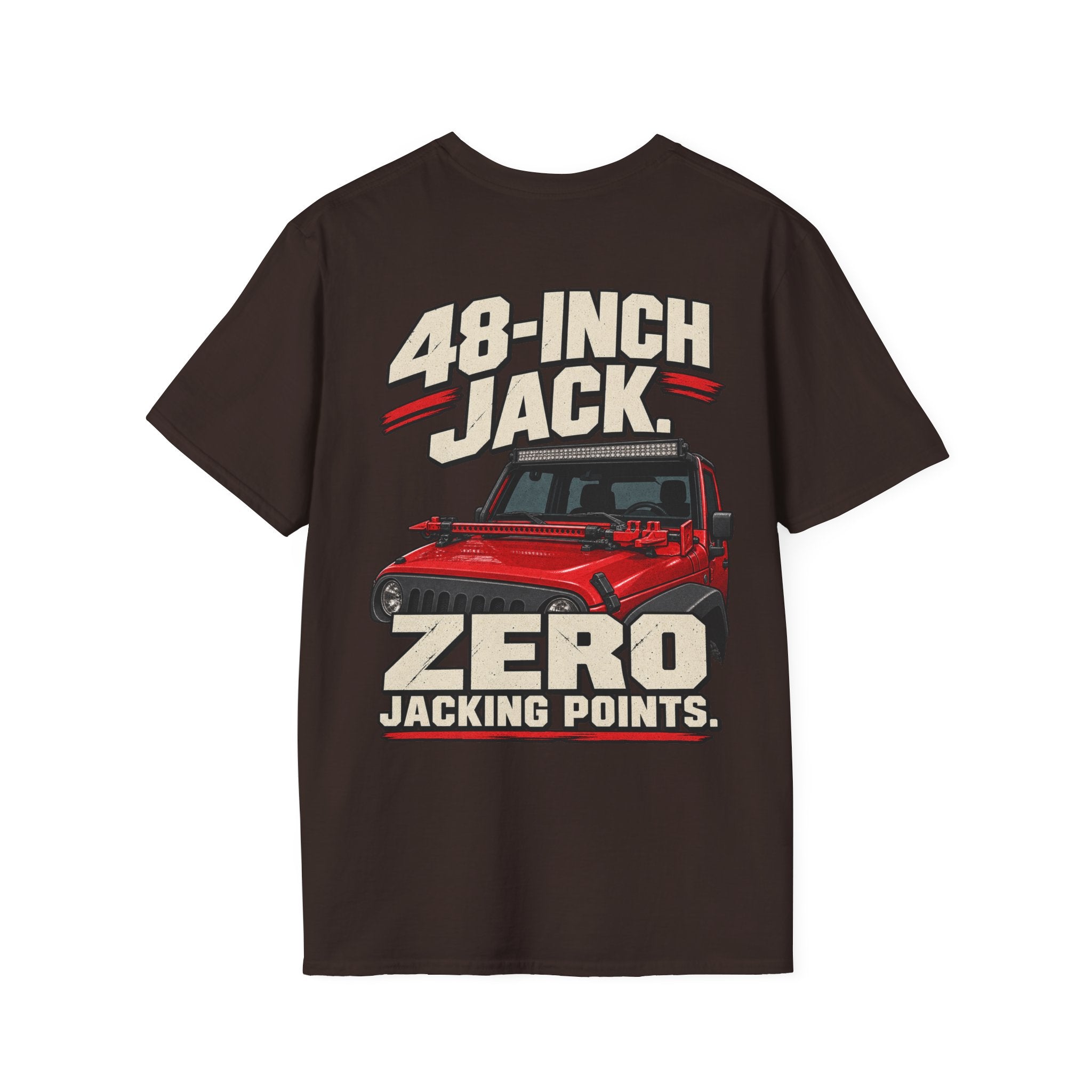 48-Inch Jack. Zero Jacking Points. T-shirt