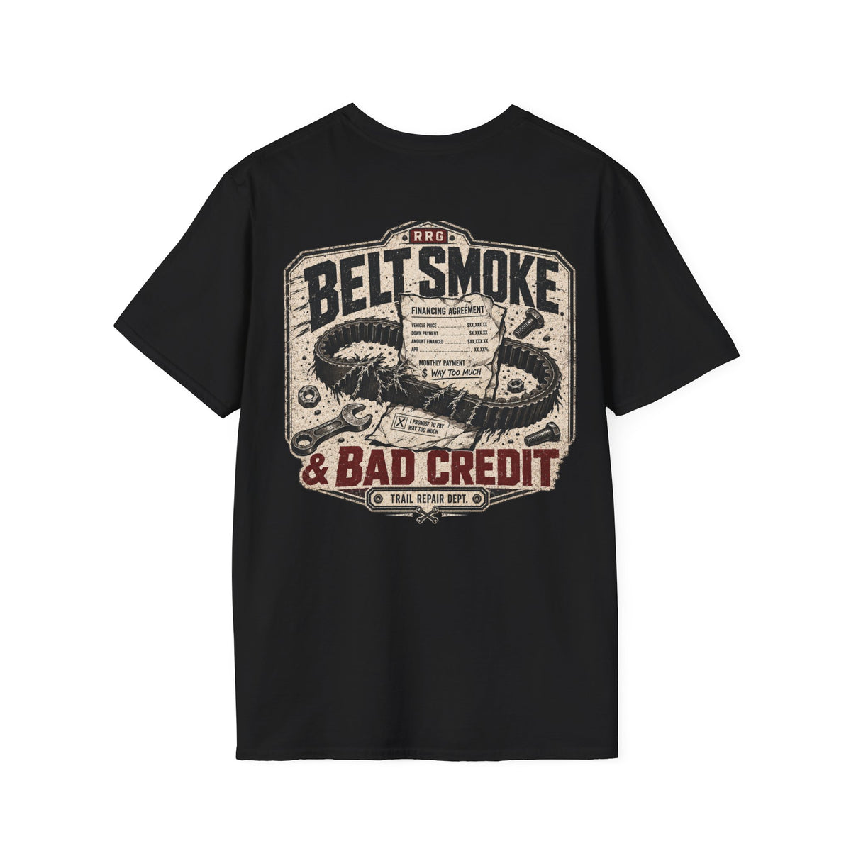 Belt Smoke & Bad Credit t-shirt