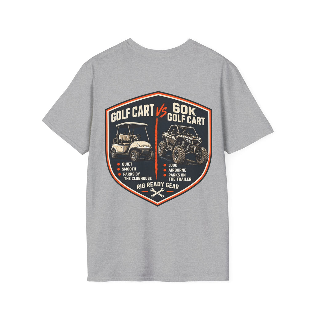 Golf Cart vs. 60K Golf Cart T-shirt