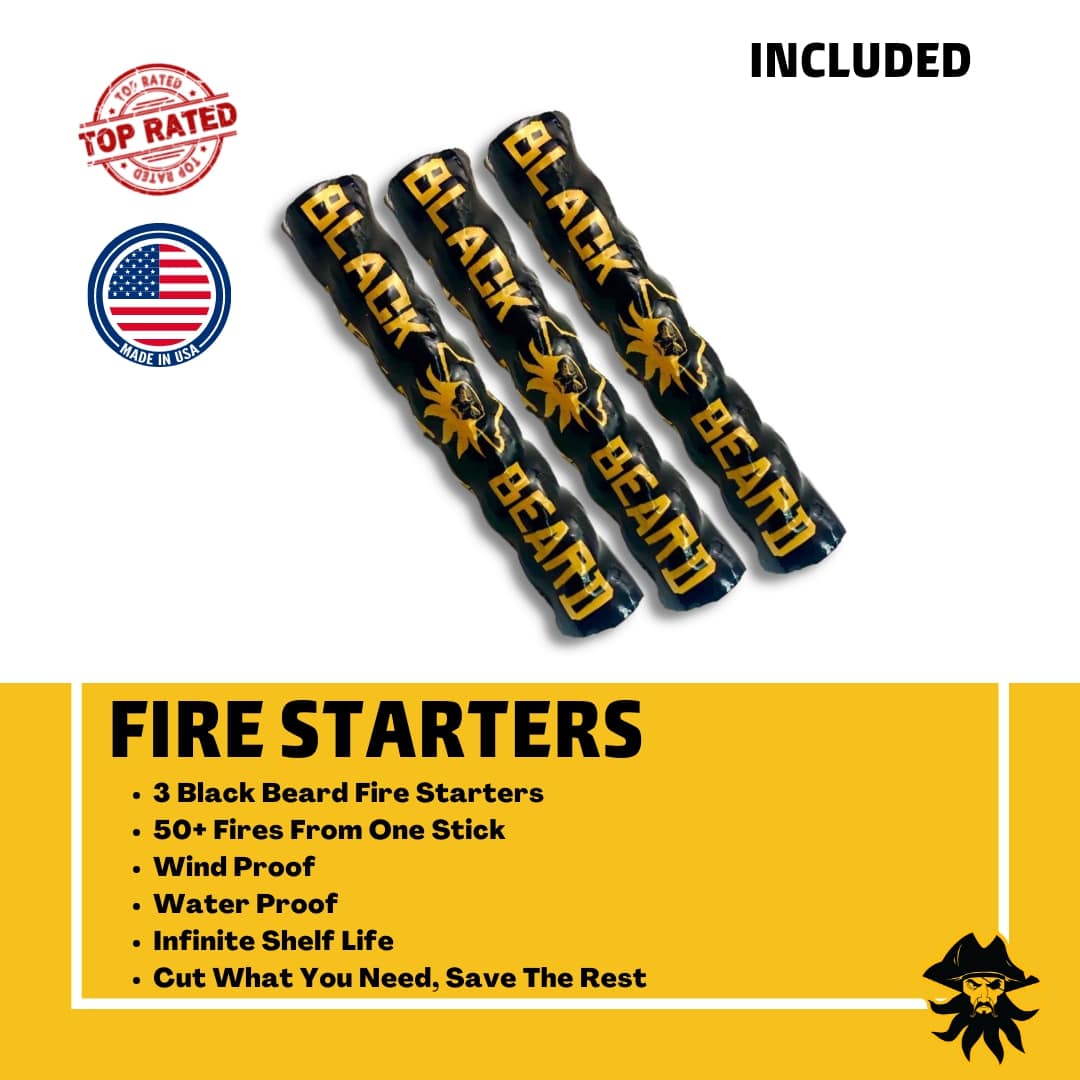Black Beard Grab & Go Fire Starter Kit