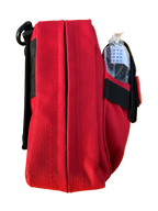Individual  FAK personal trauma kit side shot in red color
