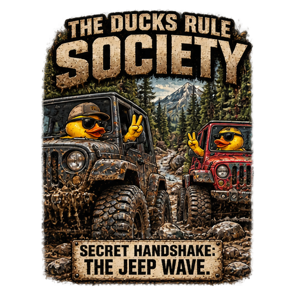 The Ducks Rule Society — Secret Handshake: The Jeep Wave T-shirt