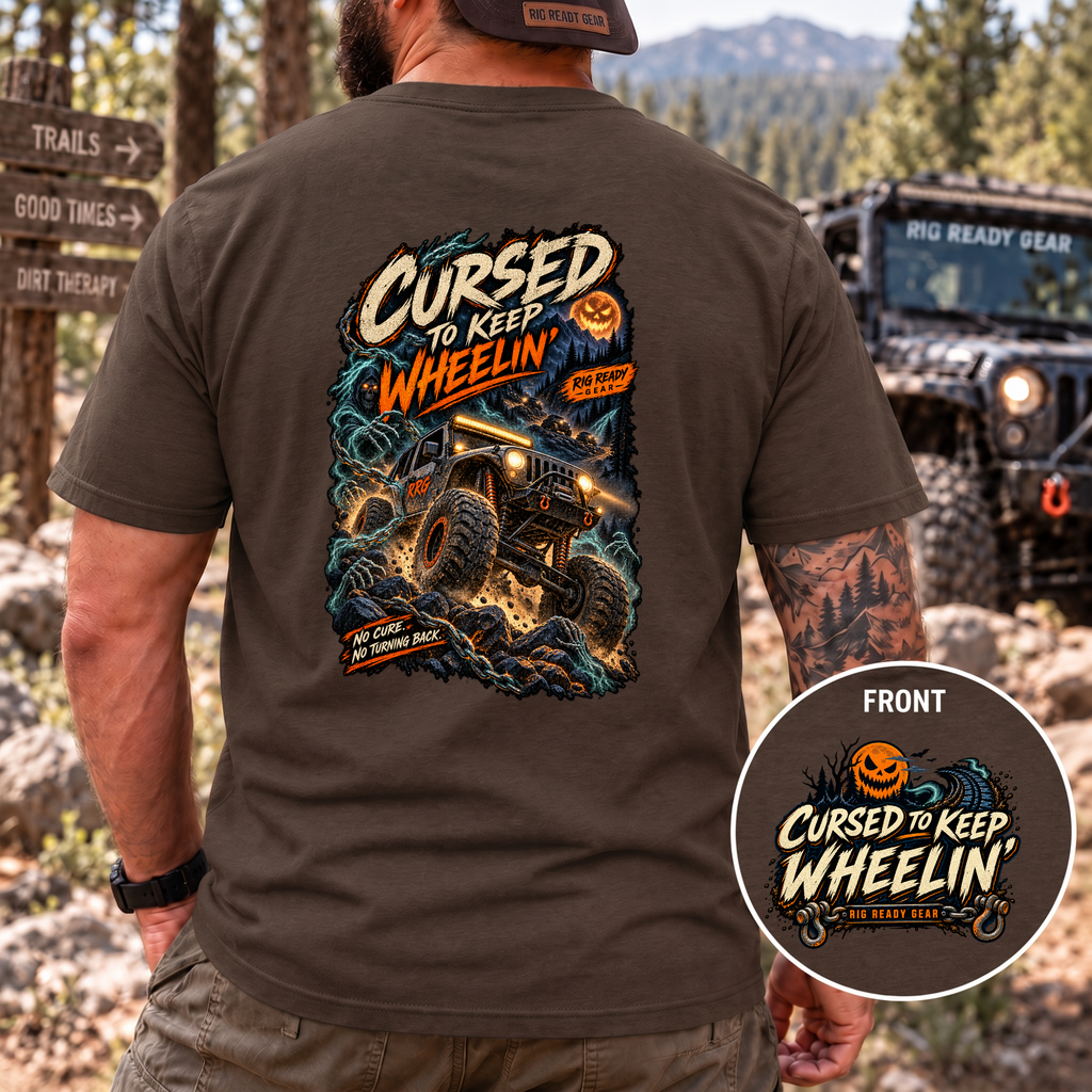 Cursed to Keep Wheelin’ Zombies T-shirt