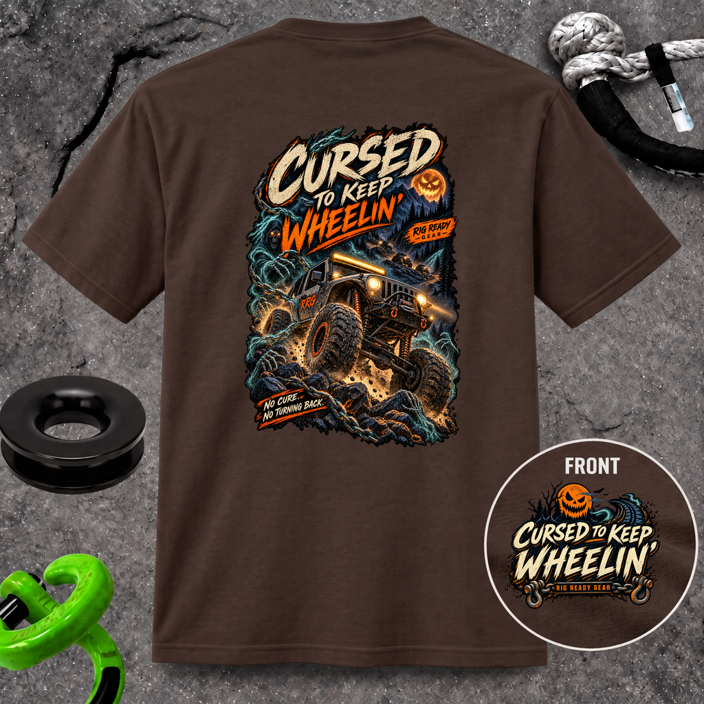 Cursed to Keep Wheelin’ Zombies T-shirt