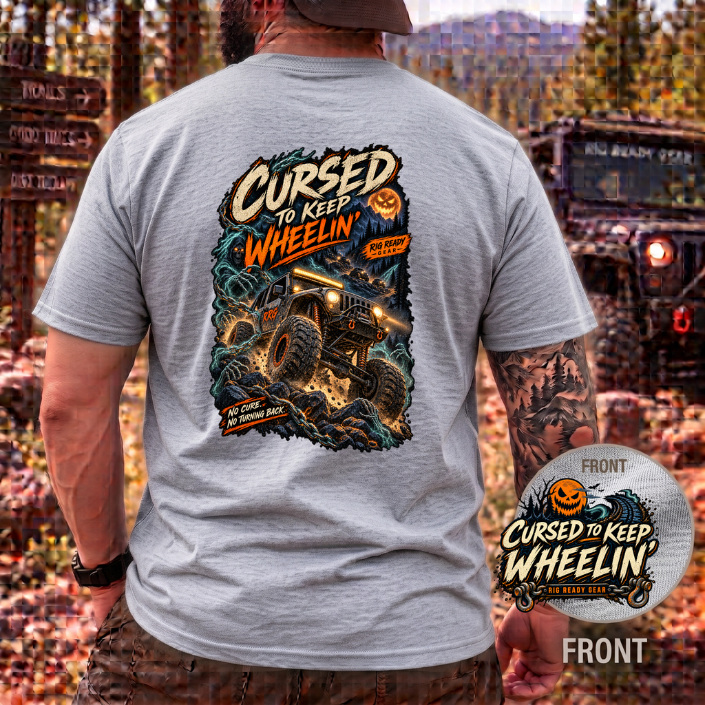 Cursed to Keep Wheelin’ Zombies T-shirt