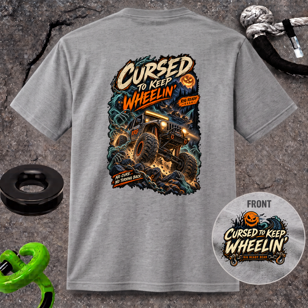 Cursed to Keep Wheelin’ Zombies T-shirt
