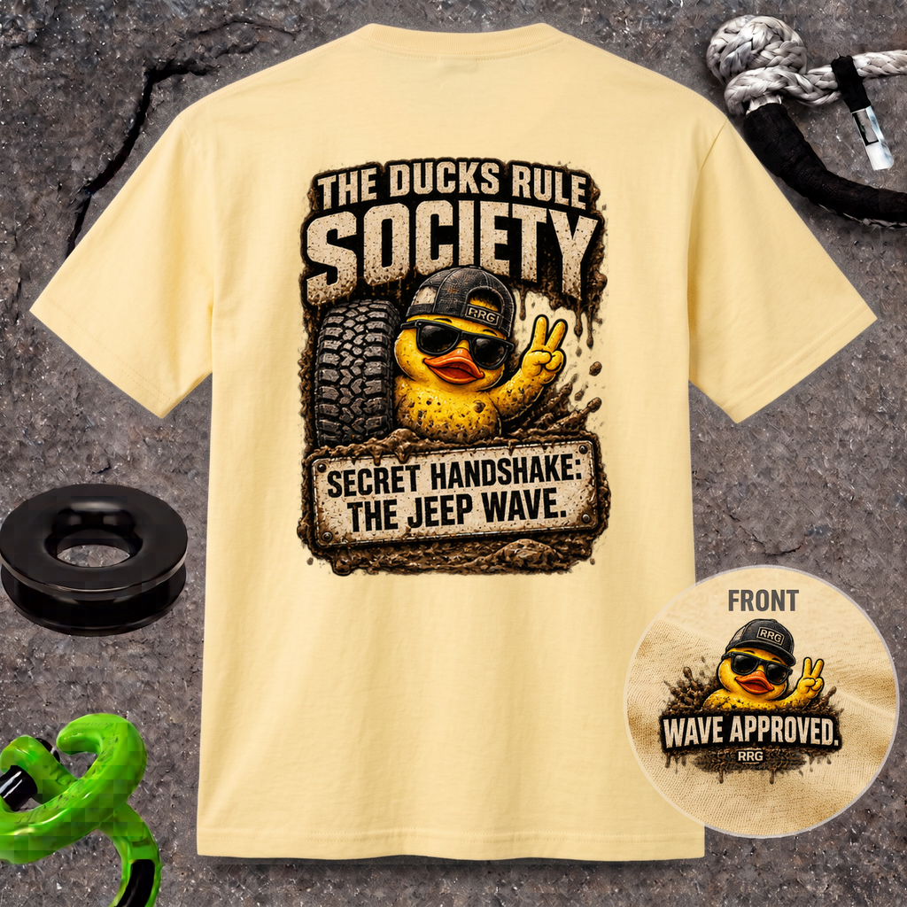 The Ducks Rule Society — Secret Handshake: The Jeep Wave — Wave Approved T-shirt