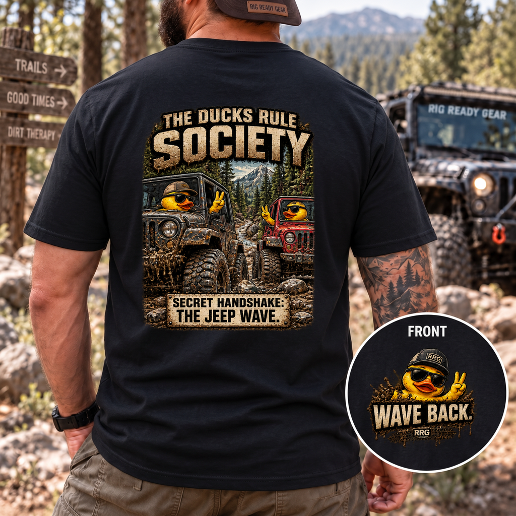 The Ducks Rule Society — Secret Handshake: The Jeep Wave T-shirt