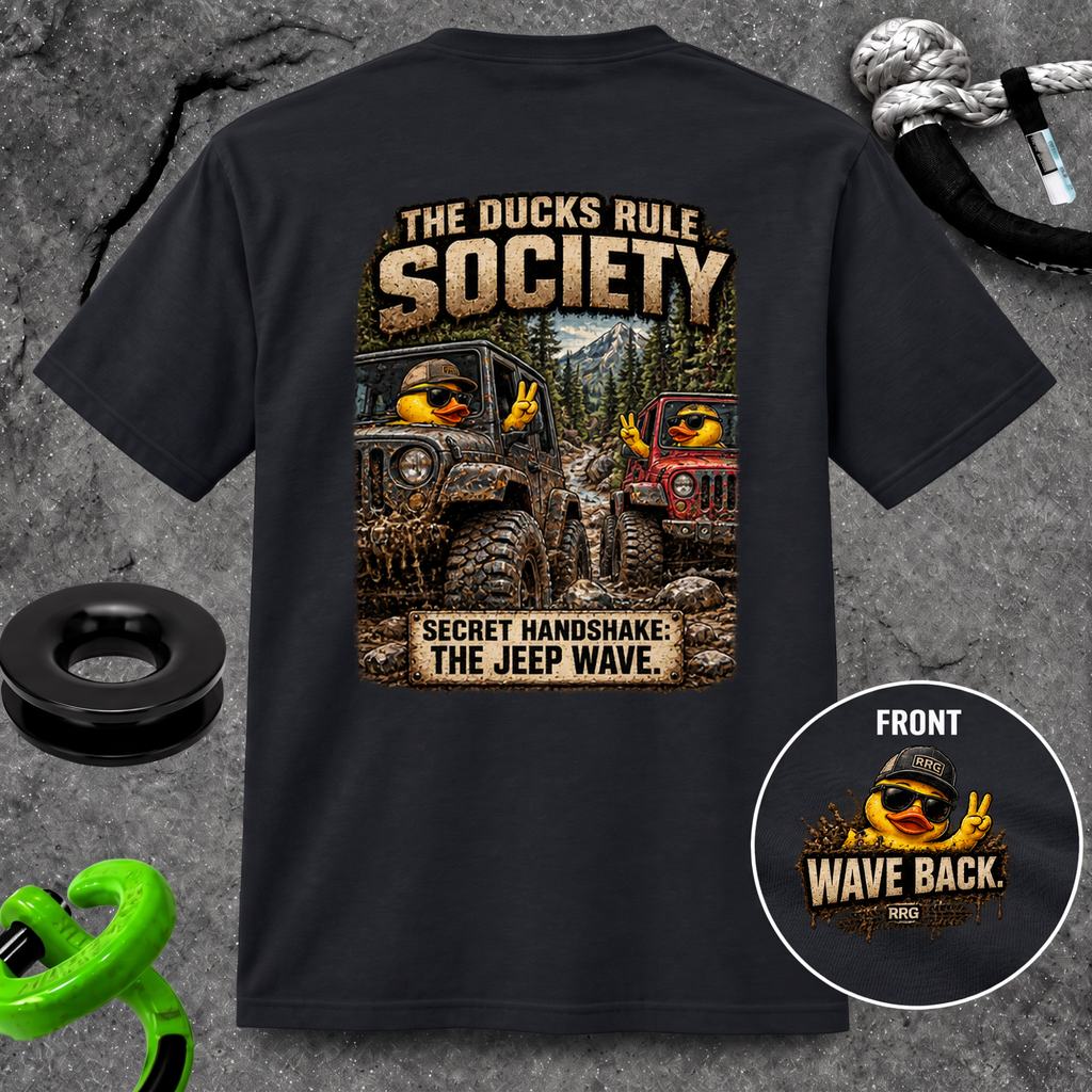 The Ducks Rule Society — Secret Handshake: The Jeep Wave T-shirt
