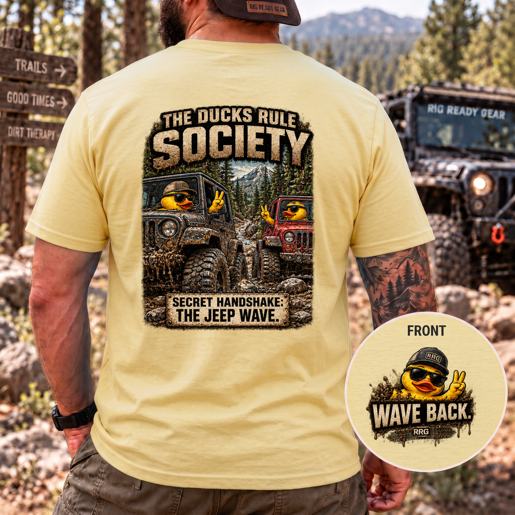 The Ducks Rule Society — Secret Handshake: The Jeep Wave T-shirt