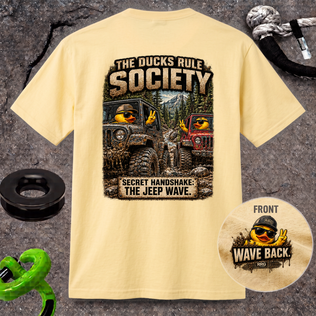 The Ducks Rule Society — Secret Handshake: The Jeep Wave T-shirt