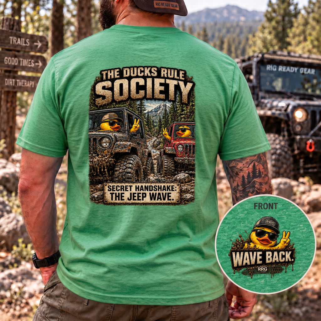 The Ducks Rule Society — Secret Handshake: The Jeep Wave T-shirt