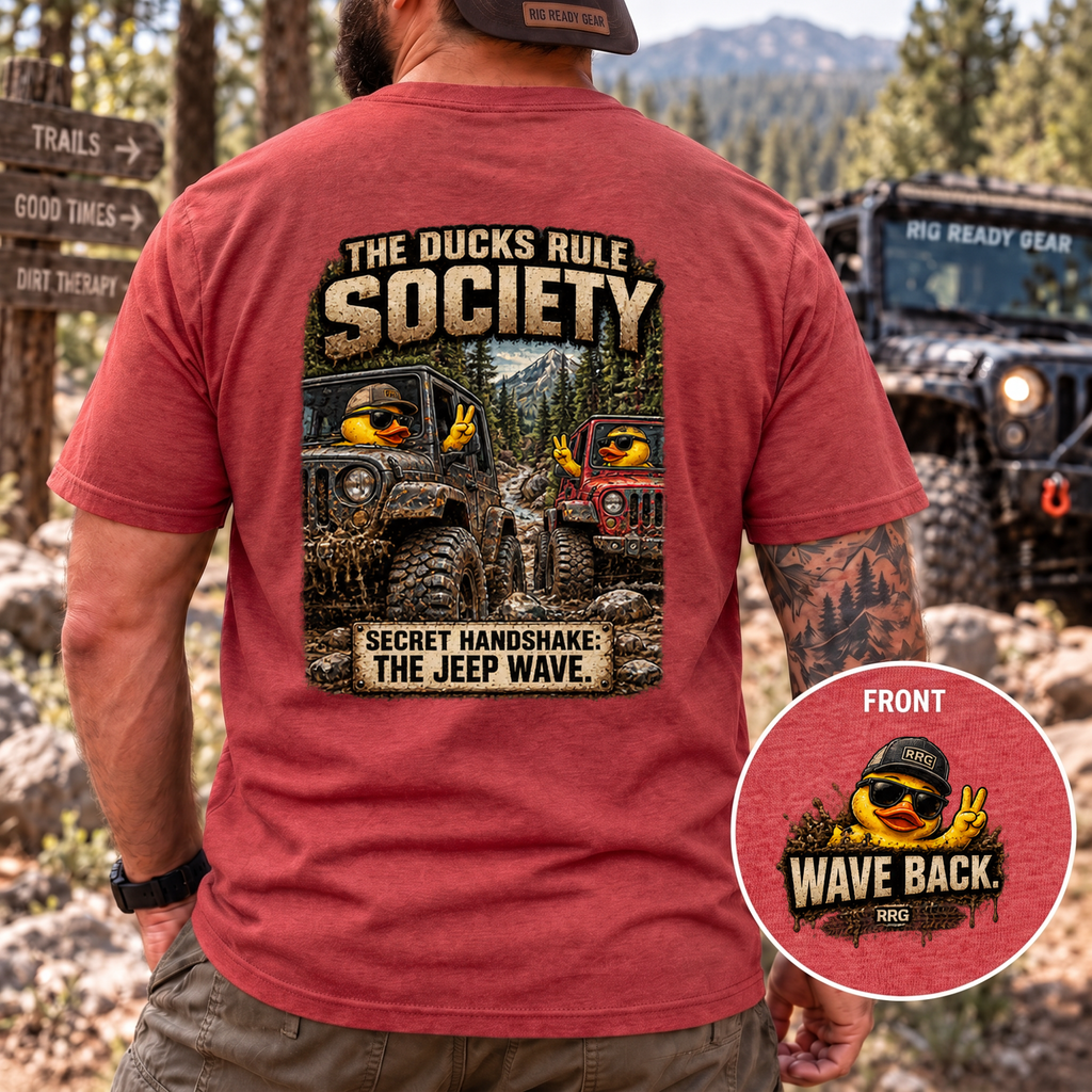 The Ducks Rule Society — Secret Handshake: The Jeep Wave T-shirt