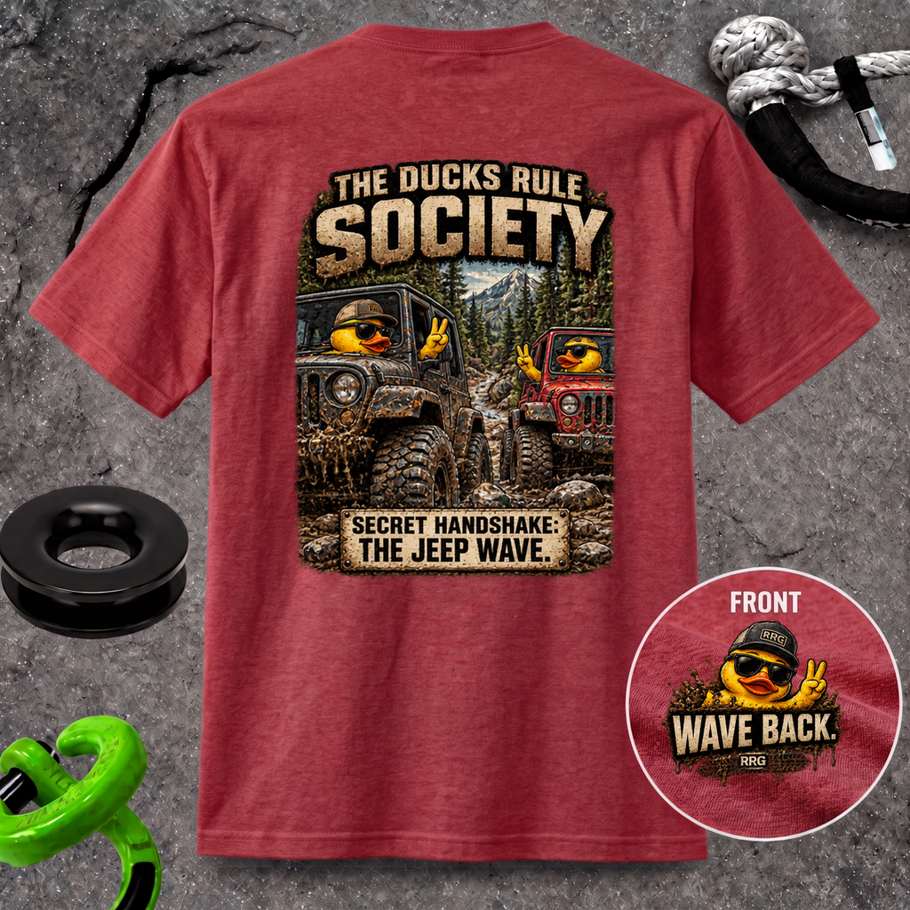 The Ducks Rule Society — Secret Handshake: The Jeep Wave T-shirt