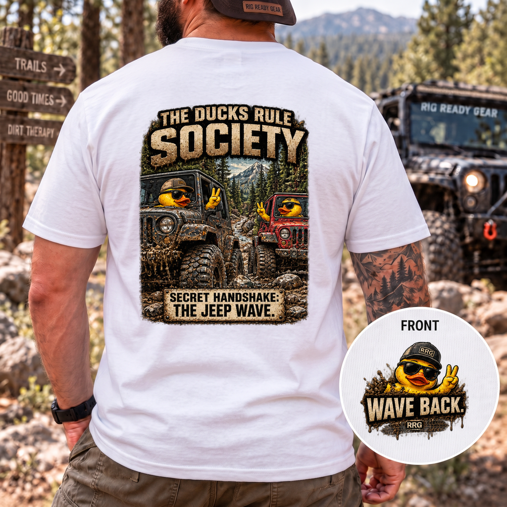 The Ducks Rule Society — Secret Handshake: The Jeep Wave T-shirt