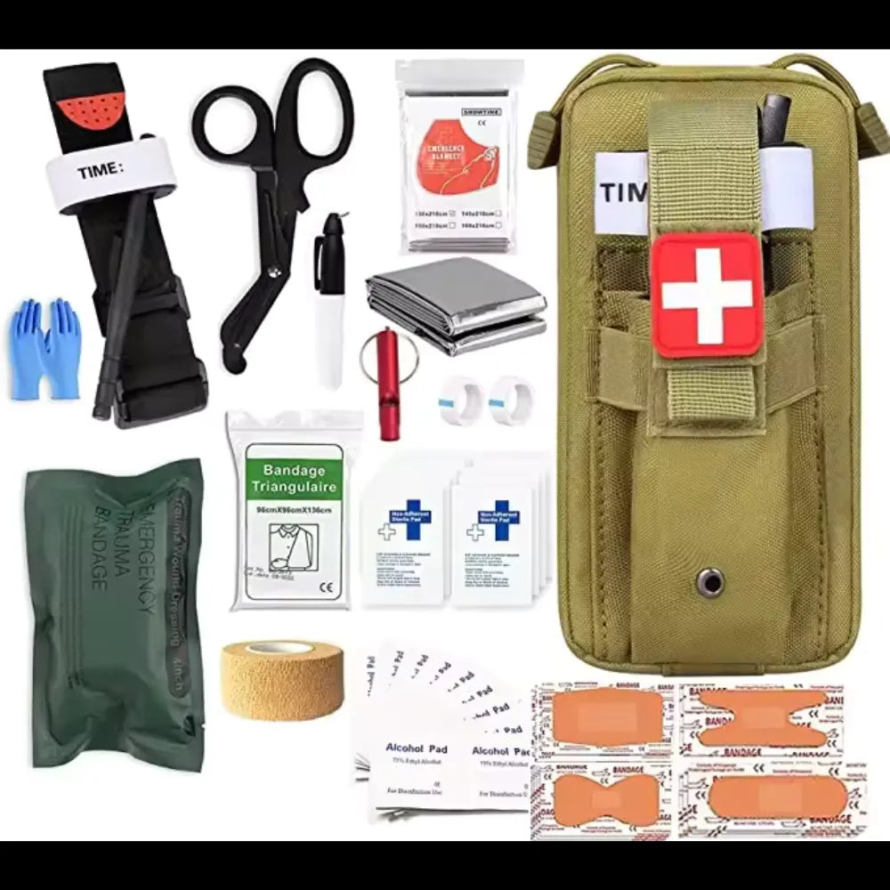 Individual IFAK Trauma Pack (55-Piece) – Compact MOLLE Pouch