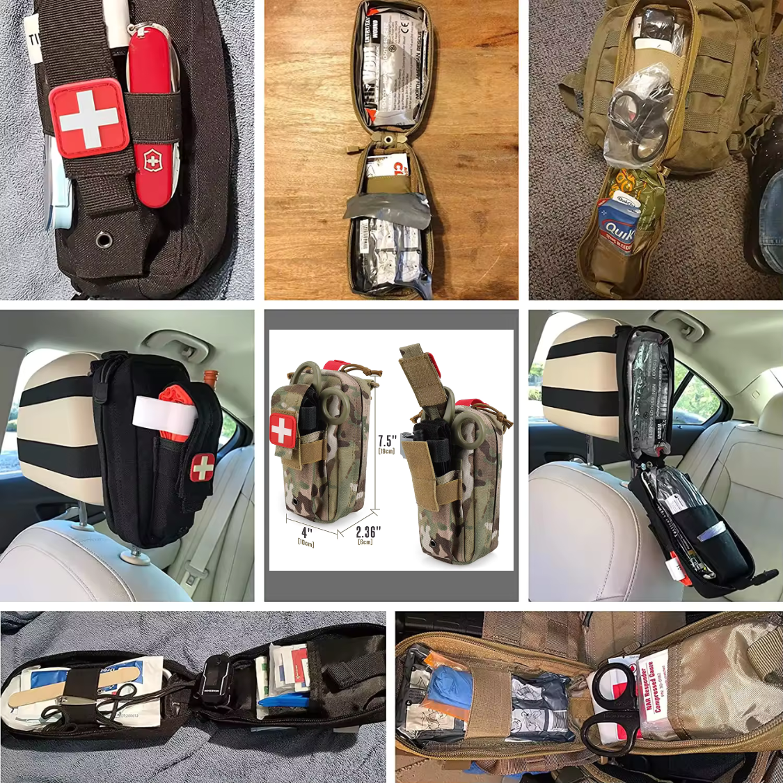 Individual IFAK Trauma Pack (55-Piece) – Compact MOLLE Pouch
