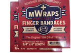 Two packages of M Wraps perforated finger bandages