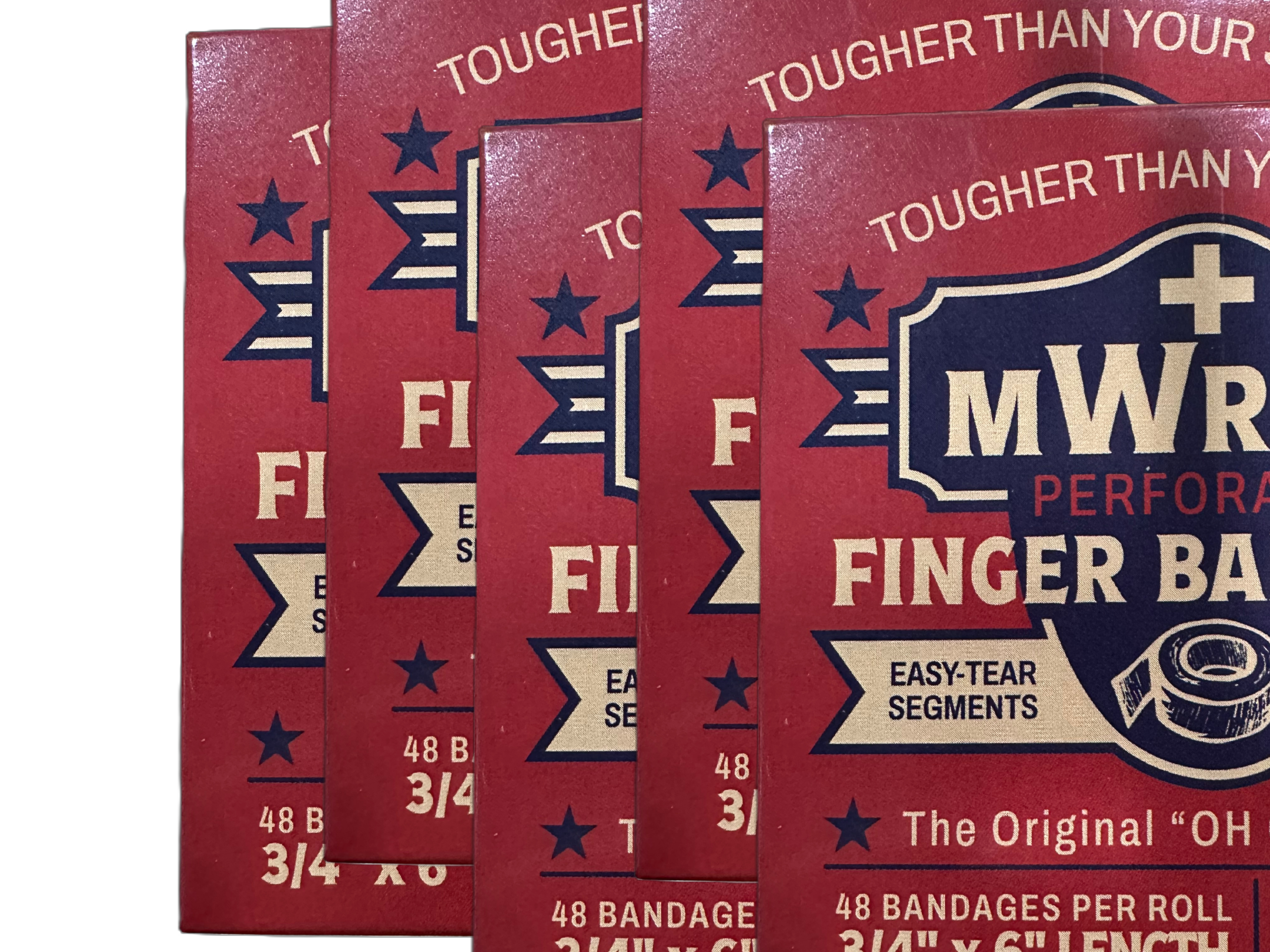 5 boxes fo MWraps finger bandages.