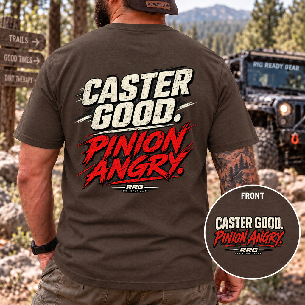 CASTER GOOD. PINION ANGRY. T-shirt