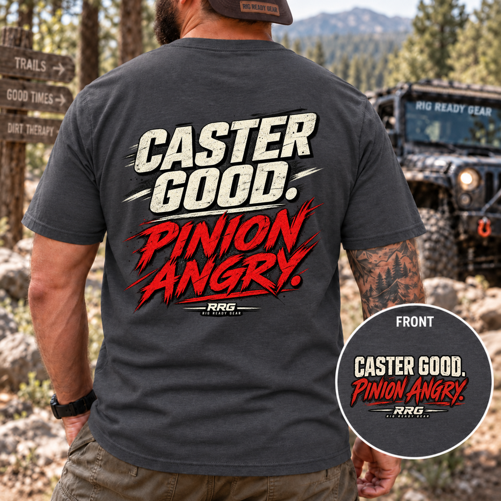 CASTER GOOD. PINION ANGRY. T-shirt