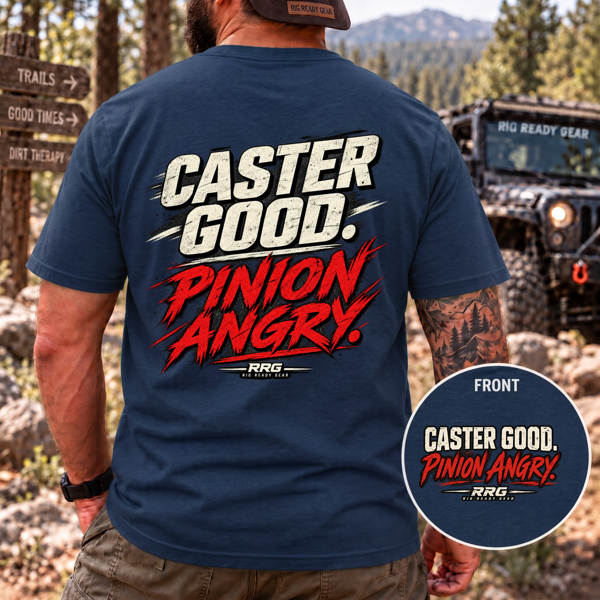 CASTER GOOD. PINION ANGRY. T-shirt