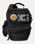 Rig Ready Gear Level 1 Get Home Sling Bag in black with upper compartment open