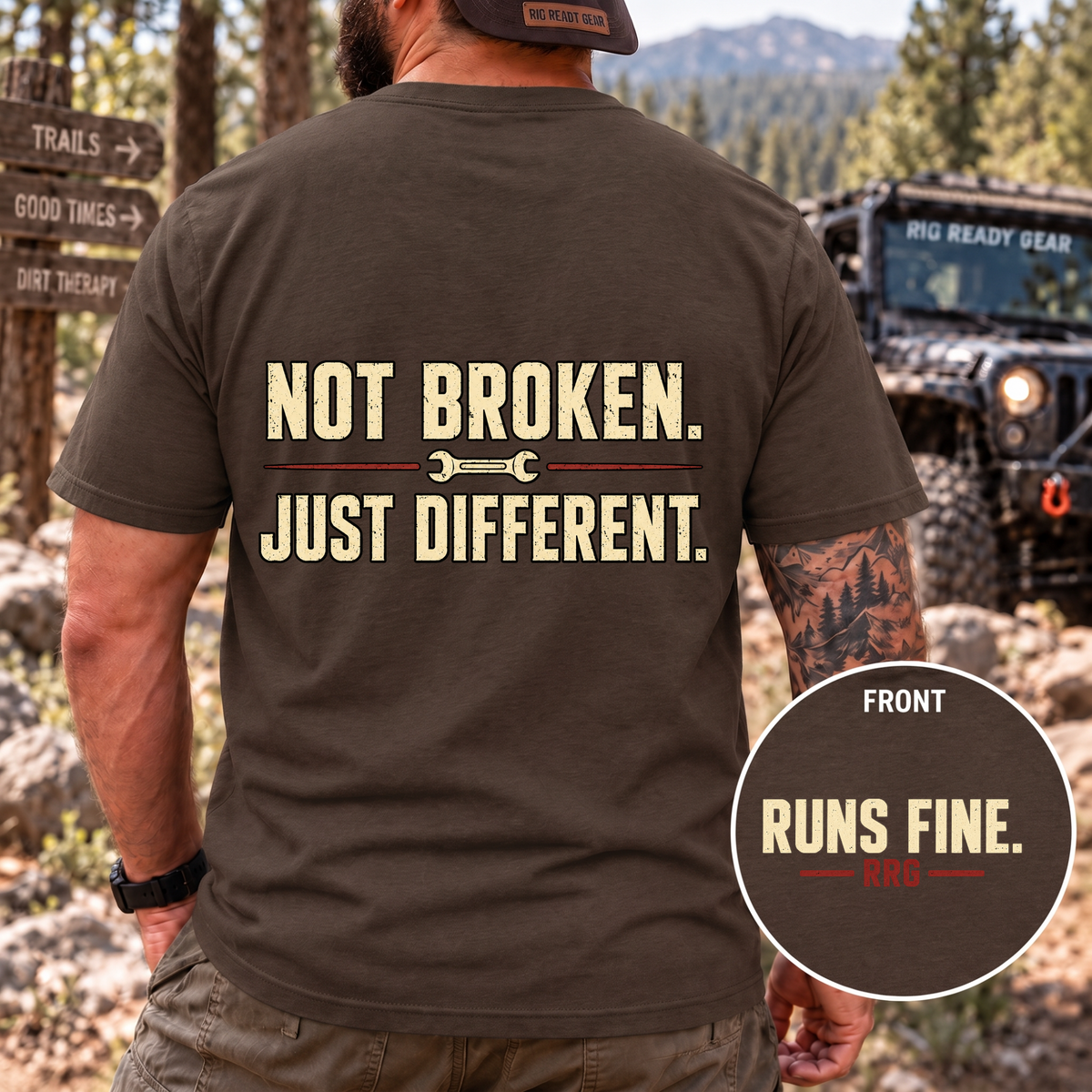 Not Broken. Just Different. — Runs Fine T-Shirt