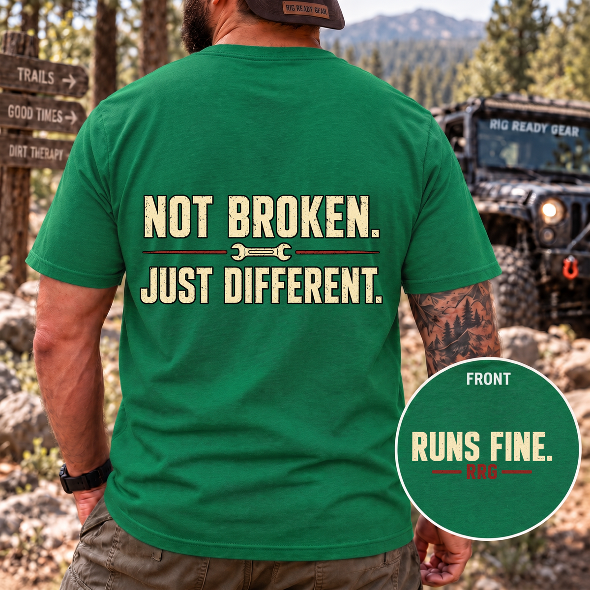 Not Broken. Just Different. — Runs Fine T-Shirt