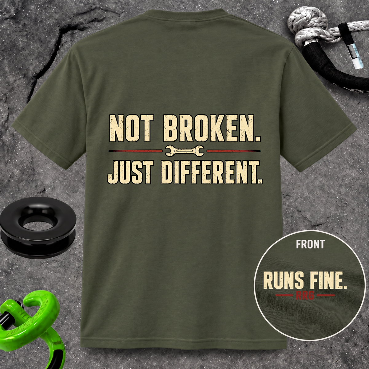 Not Broken. Just Different. — Runs Fine T-Shirt