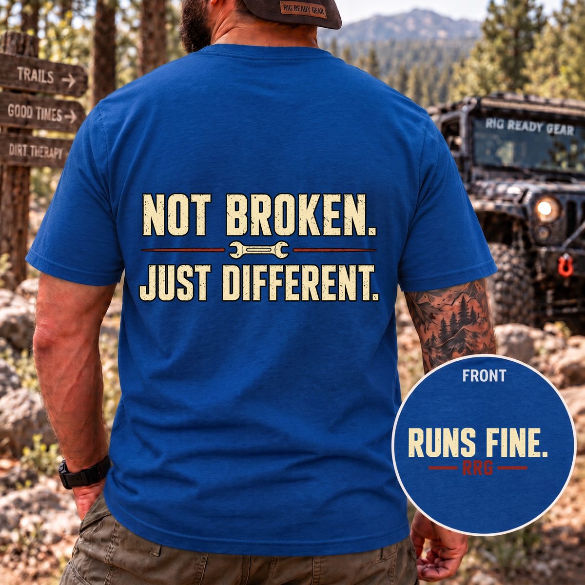 Not Broken. Just Different. — Runs Fine T-Shirt