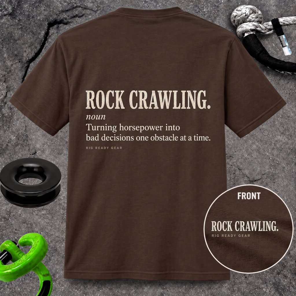 ROCK CRAWLING. Dictionary T-shirt