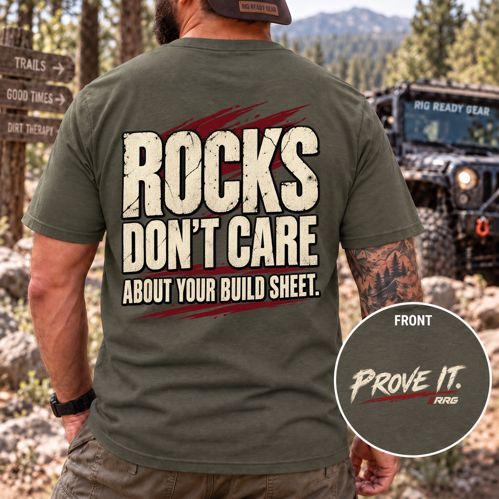 Rocks Don't Care About Your Build Sheet T-shirt