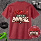 Santa, I’ll Be in the Hammers T-Shirt