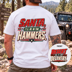 Santa, I’ll Be in the Hammers T-Shirt