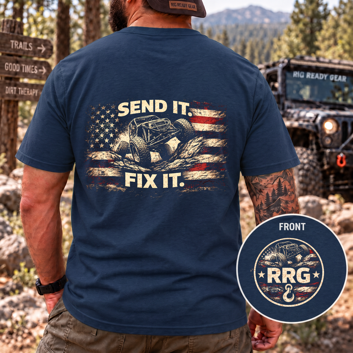Send It Fix It Patriotic T-Shirt