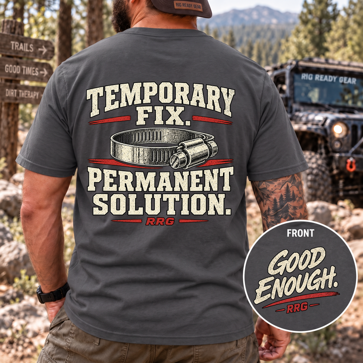 Temporary Fix. Permanent Solution. T-shirt